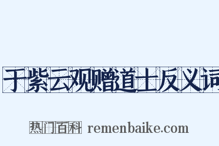 于紫云观赠道士反义词是什么意思的图片